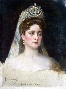Nikolas Kornilievich Bodarevsky Portrait of the Empress Alexandra Fedorovna oil painting